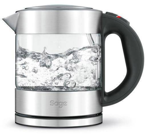 Sage The Compact Kettle Pure Wasserkocher Glas, Edelstahl Fassungsvermögen: 1 l