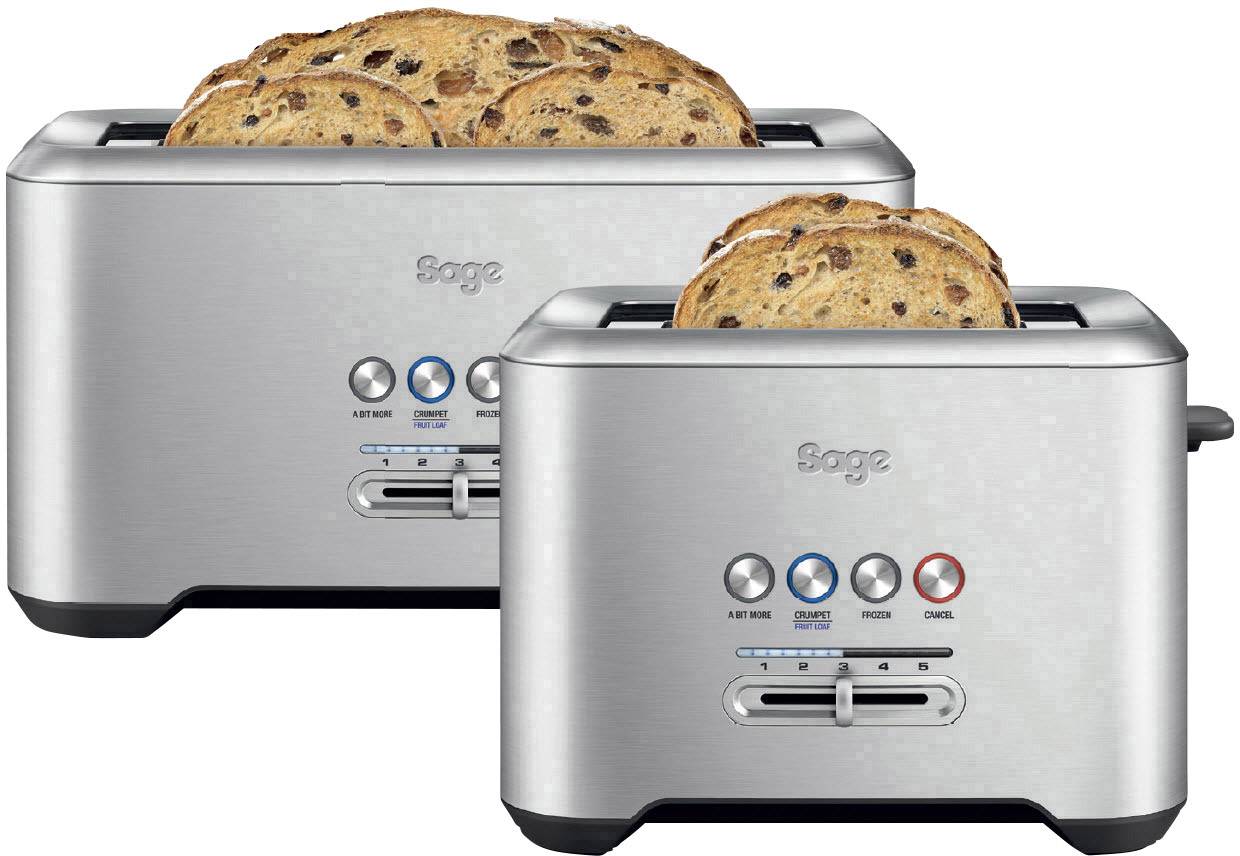 Sage The Bit More™ 4 Slice Doppel-Langschlitztoaster Edelstahl