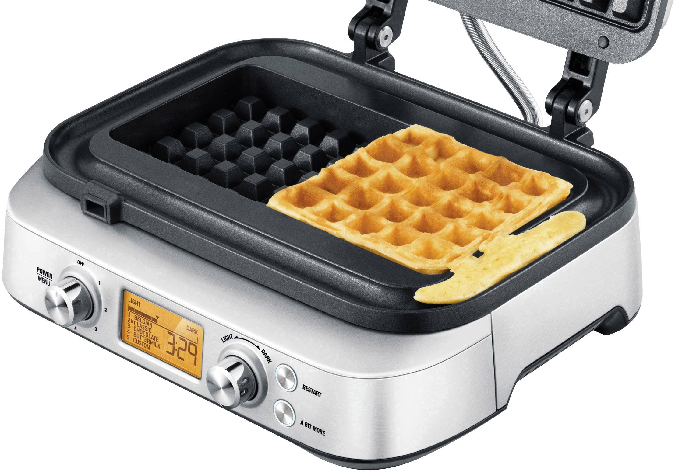 Sage The Smart Waffle Waffeleisen Edelstahl