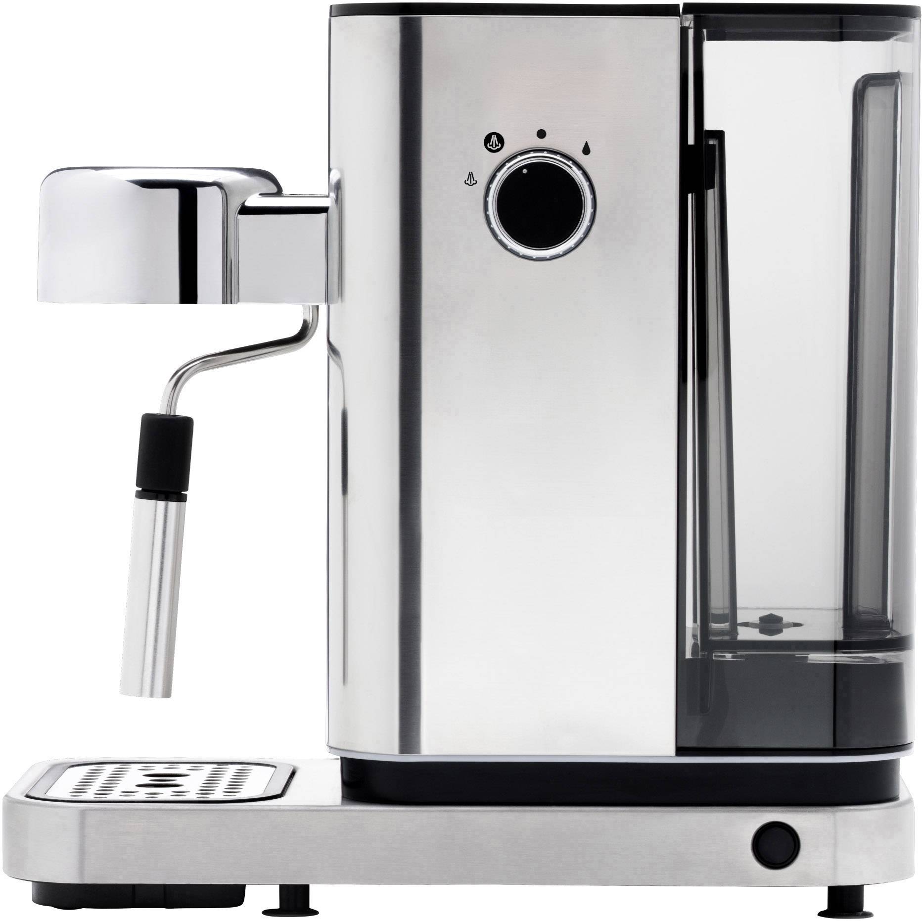 WMF 0412360011 Espressomaschine mit Siebträger Cromargan 1400W Höhenverstellbarer Kaffeeauslauf, mit Milchaufschäumdüse