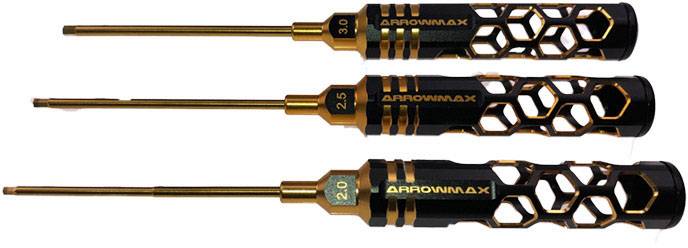 ArrowMax AM-420991-BG Innen-Sechskant Schlüssel 2, 2.5, 3