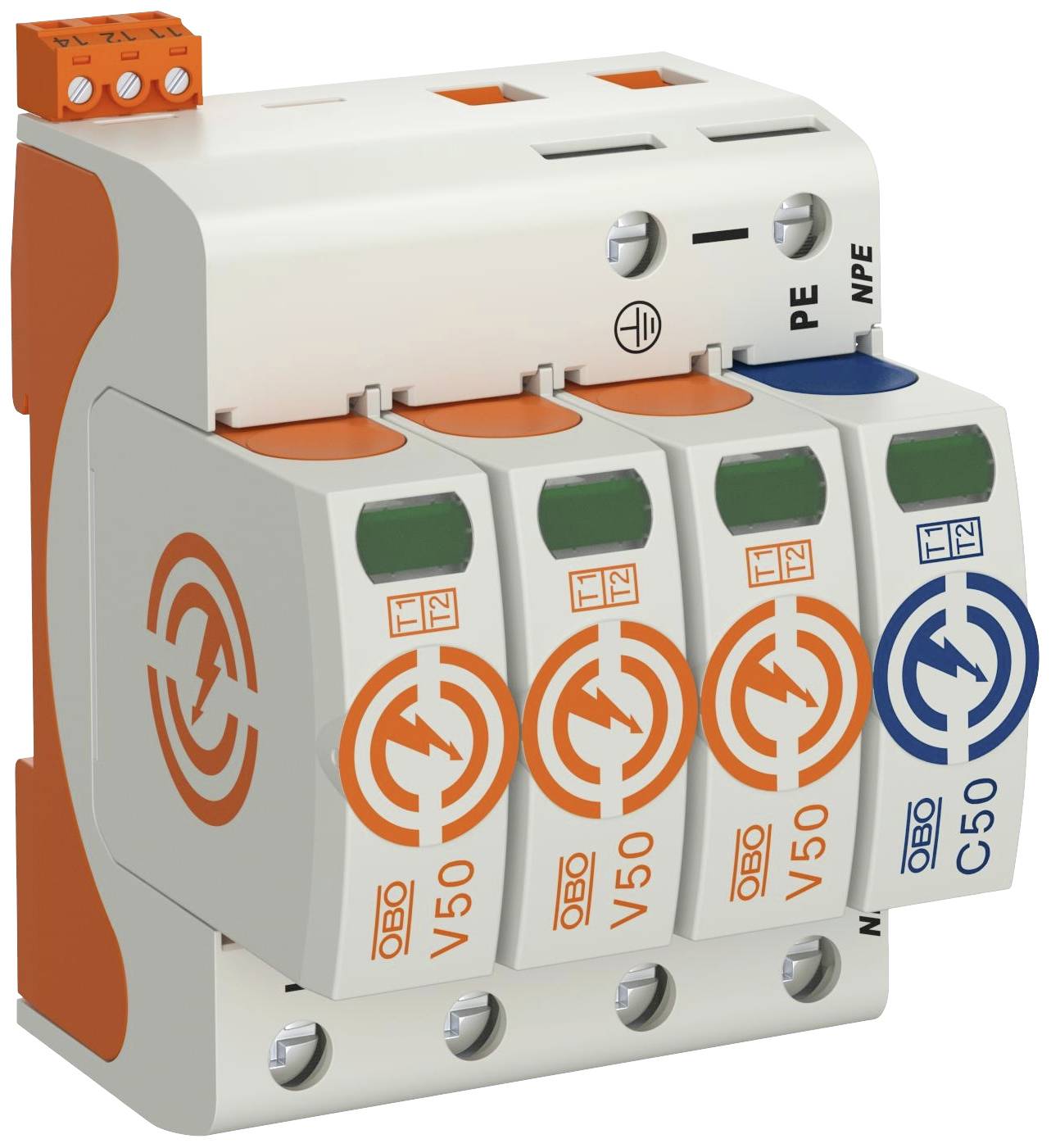 OBO Bettermann 5093533 V50-3+NPE+FS-280 Combicontroller 50 kA 1St.