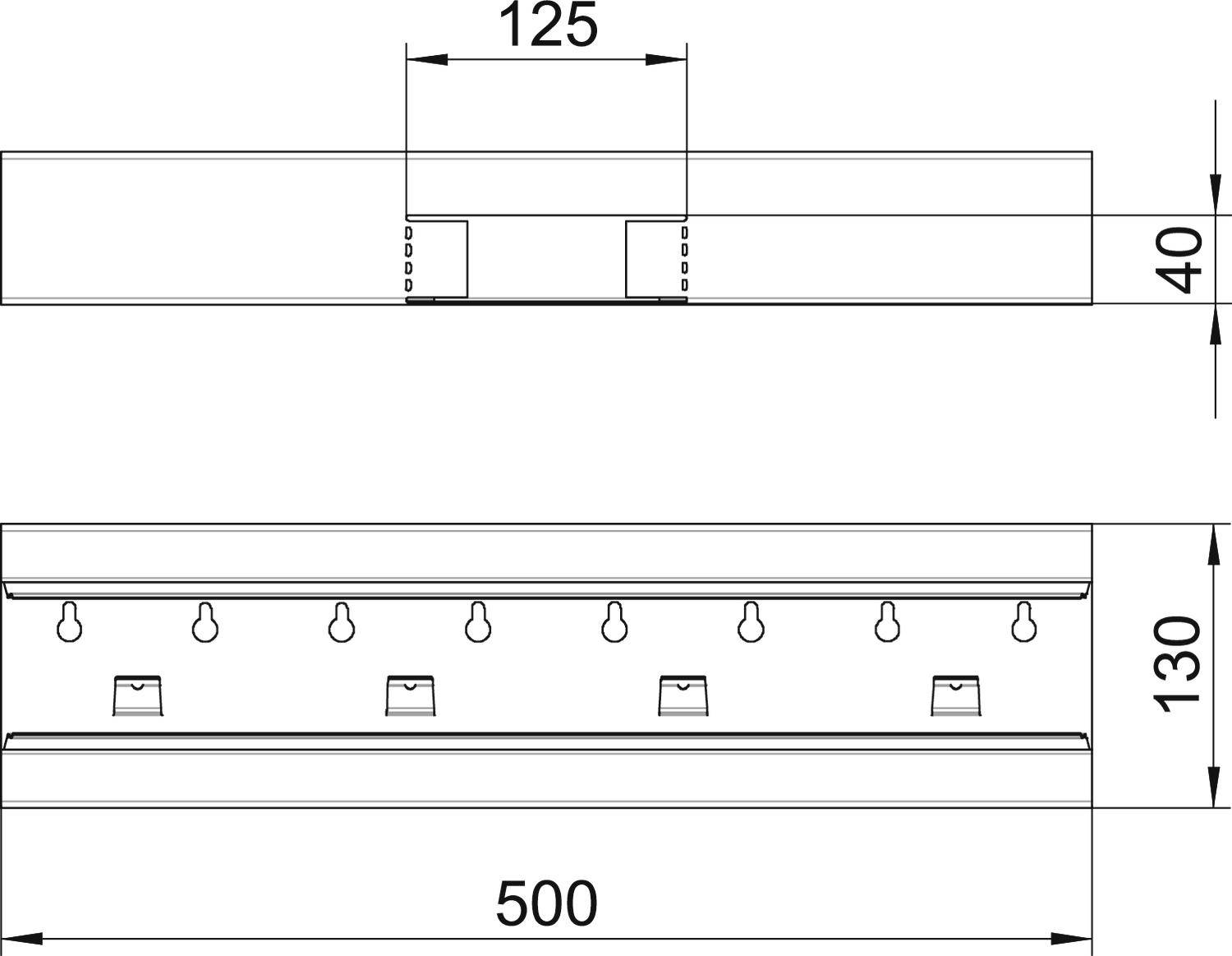 OBO Bettermann 6277260 T-Stück (B x H) 130mm x 70mm 1 St. Reinweiß