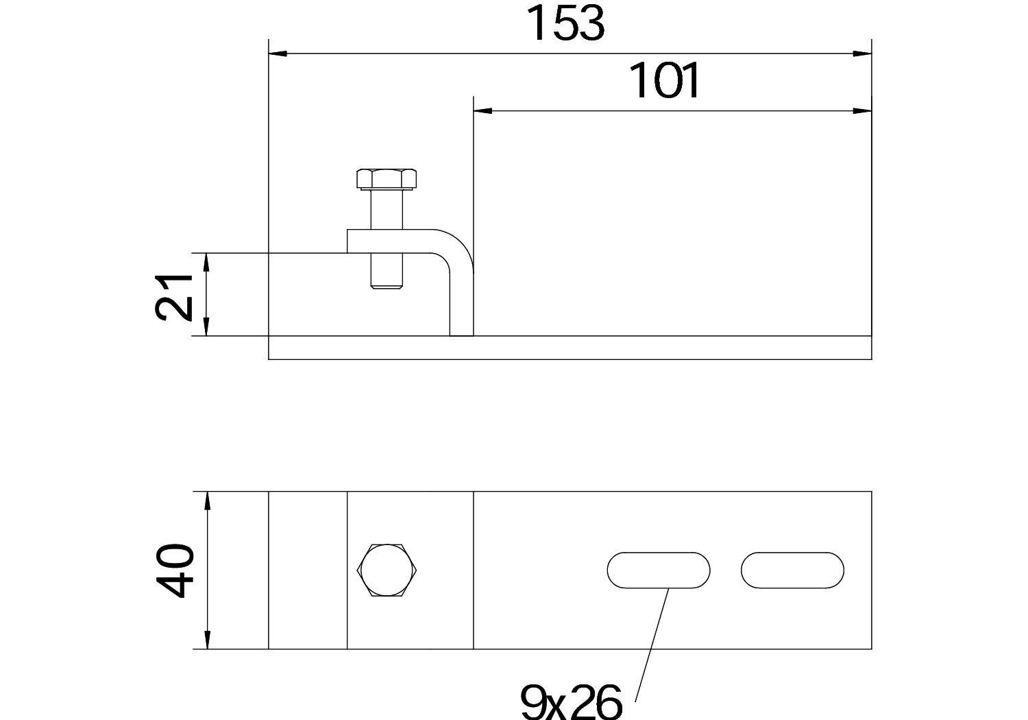 OBO Bettermann 6003873 Klemmstück 10 St. Metall