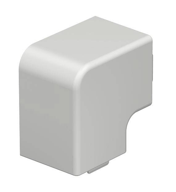 Ein kleines, weißes Kunststoffgehäuse mit abgerundeten Ecken, möglicherweise eine Schutzhülle oder Abdeckung für ein elektronisches Bauteil.