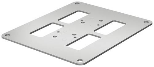 6290134 Bodenplatte 210mm Weißaluminium
