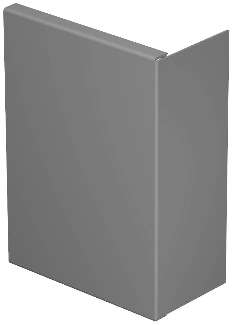 Grauer Metalldeckel mit gebogenem Rand, geeignet für Dachabdeckungen oder Wandabschlüsse in Baukonstruktionen.