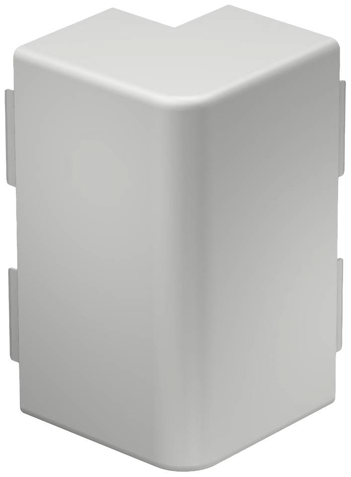 Eine weiße, L-förmige Abdeckung mit abgerundeten Ecken, vermutlich für den Schutz von Kanten oder Ecken in einem Raum.