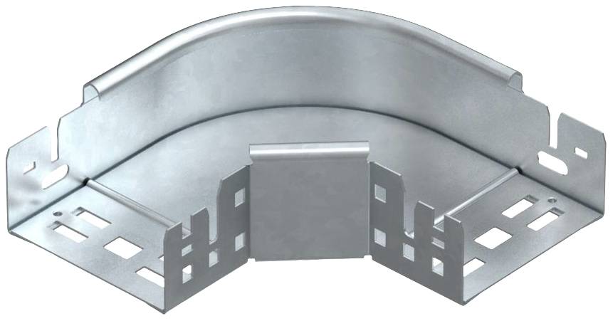 Metallverbindungselement in L-Form, mit mehreren Löchern zur Befestigung, vor weißem Hintergrund. Geeignet für Bau- oder Montagezwecke.