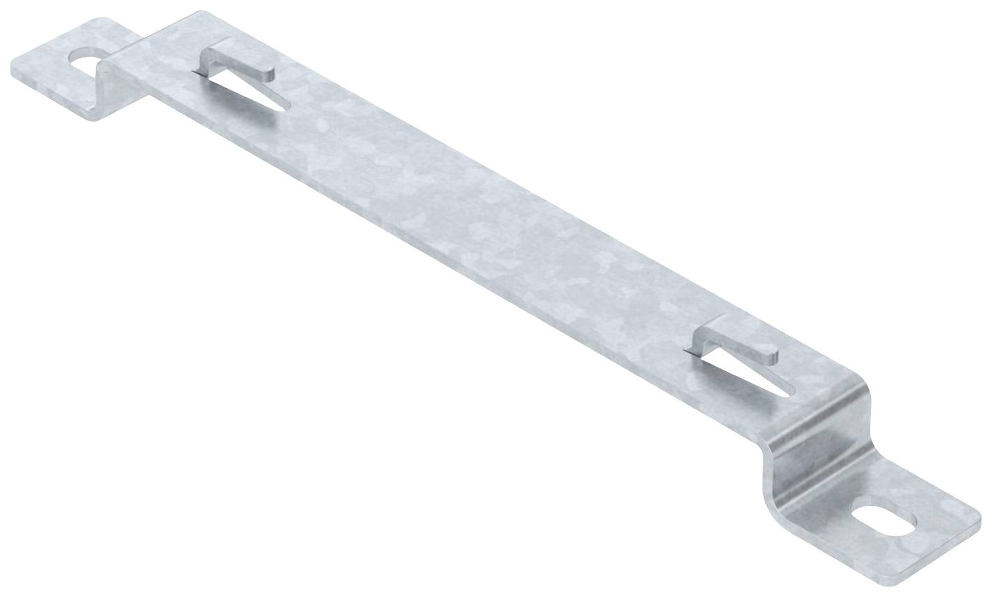 Metallwinkel mit mehreren Befestigungslöchern, geeignet für Montageanwendungen und strukturelle Verbindungselemente.
