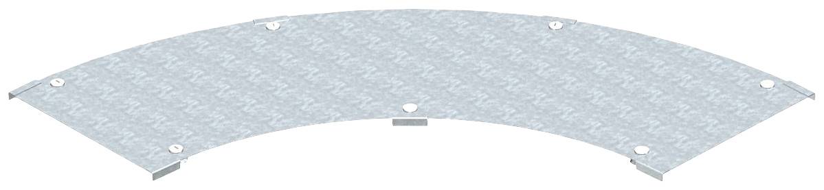 Metallplatte mit Rautenmustern, leicht gebogen, montiert mit Schrauben entlang der Kanten. Geeignet für industrielle Anwendungen.
