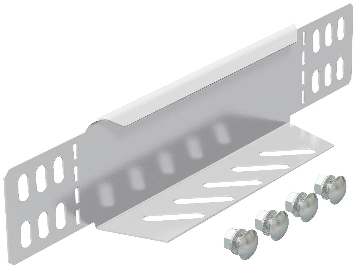 Metallwinkel mit mehreren Schlitzen und Löchern zur Befestigung, inklusive vier Schrauben. Verwendung für universelle Montage.
