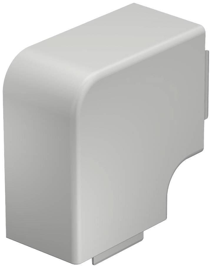 Ein einfaches, graues, rechteckiges Kunststoffgehäuse mit abgerundeten Kanten.