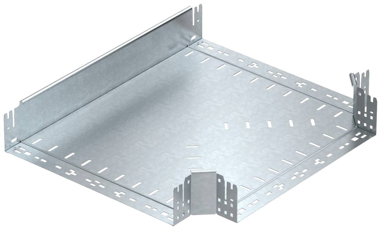 Metallwinkelstück für Kabelmanagement, zeigt ein abgewinkeltes Element zur Führung von Kabeln in industriellen Installationen.