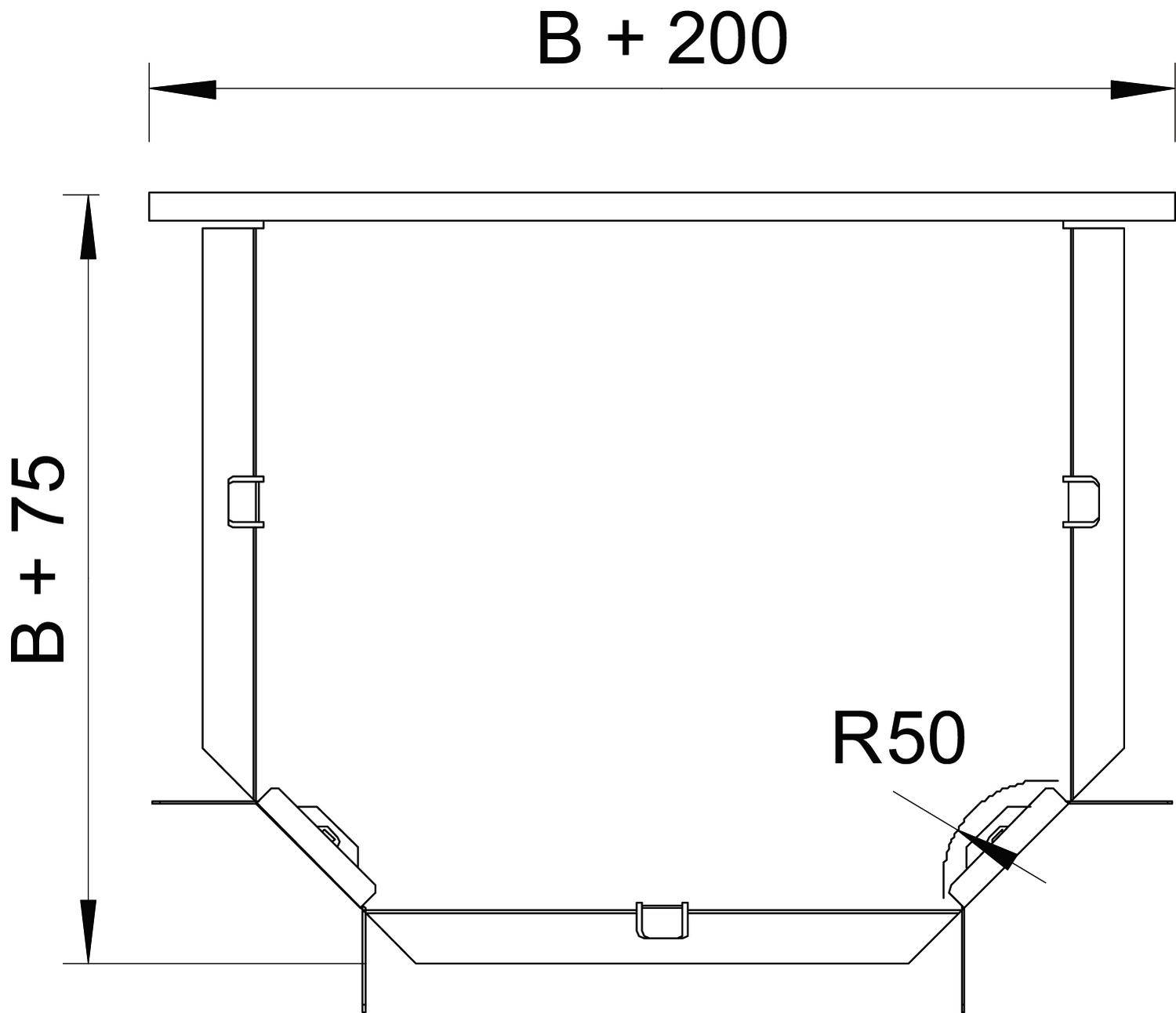 OBO Bettermann 7117162 T-Stück (B x H) 150mm x 60mm 1St.