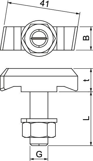 OBO Bettermann MS50HB M12x60 A4 1148280 Hakenkopfschraube 12mm 43.3mm Stahl nicht rostend 25St.