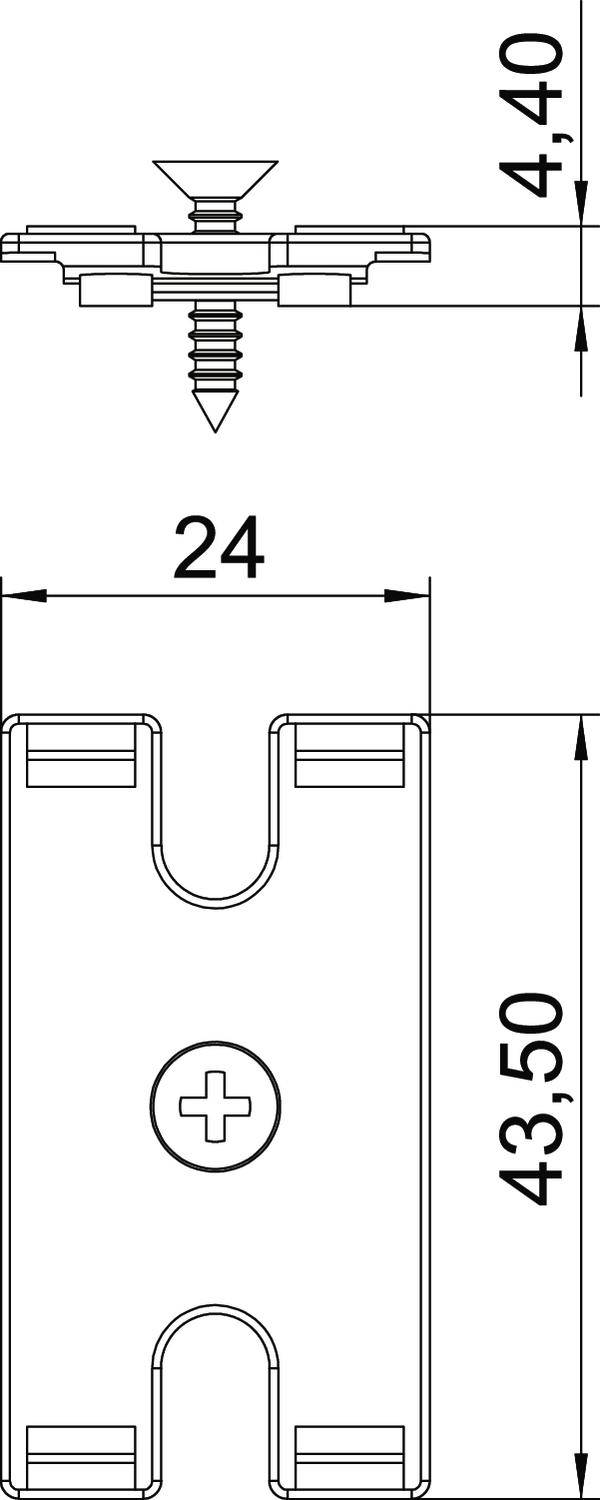 OBO Bettermann 6116986 Befestigungs-Set Schwarz