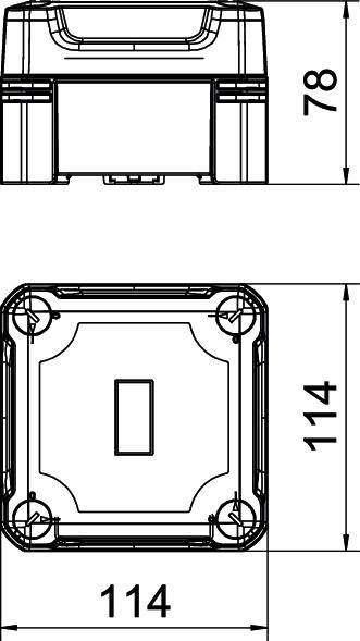 OBO Bettermann X04C SW Gehäuse 114 x 78 x 114 1St.