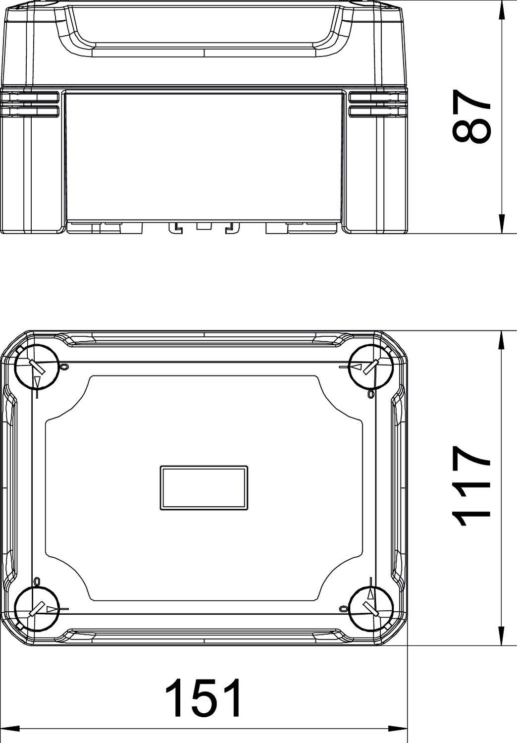 OBO Bettermann X06C LGR Gehäuse 167 x 87 x 151 1St.