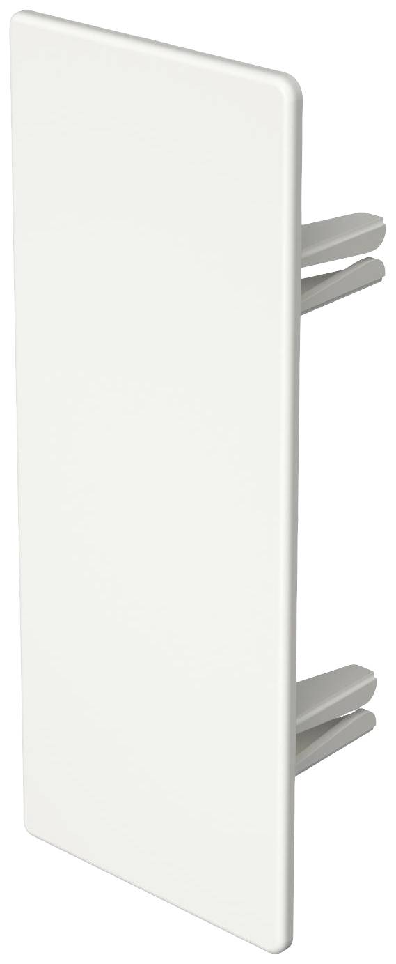 Rechteckiges, weißes Kunststoffteil mit zwei senkrechten Klammern an der Rückseite.