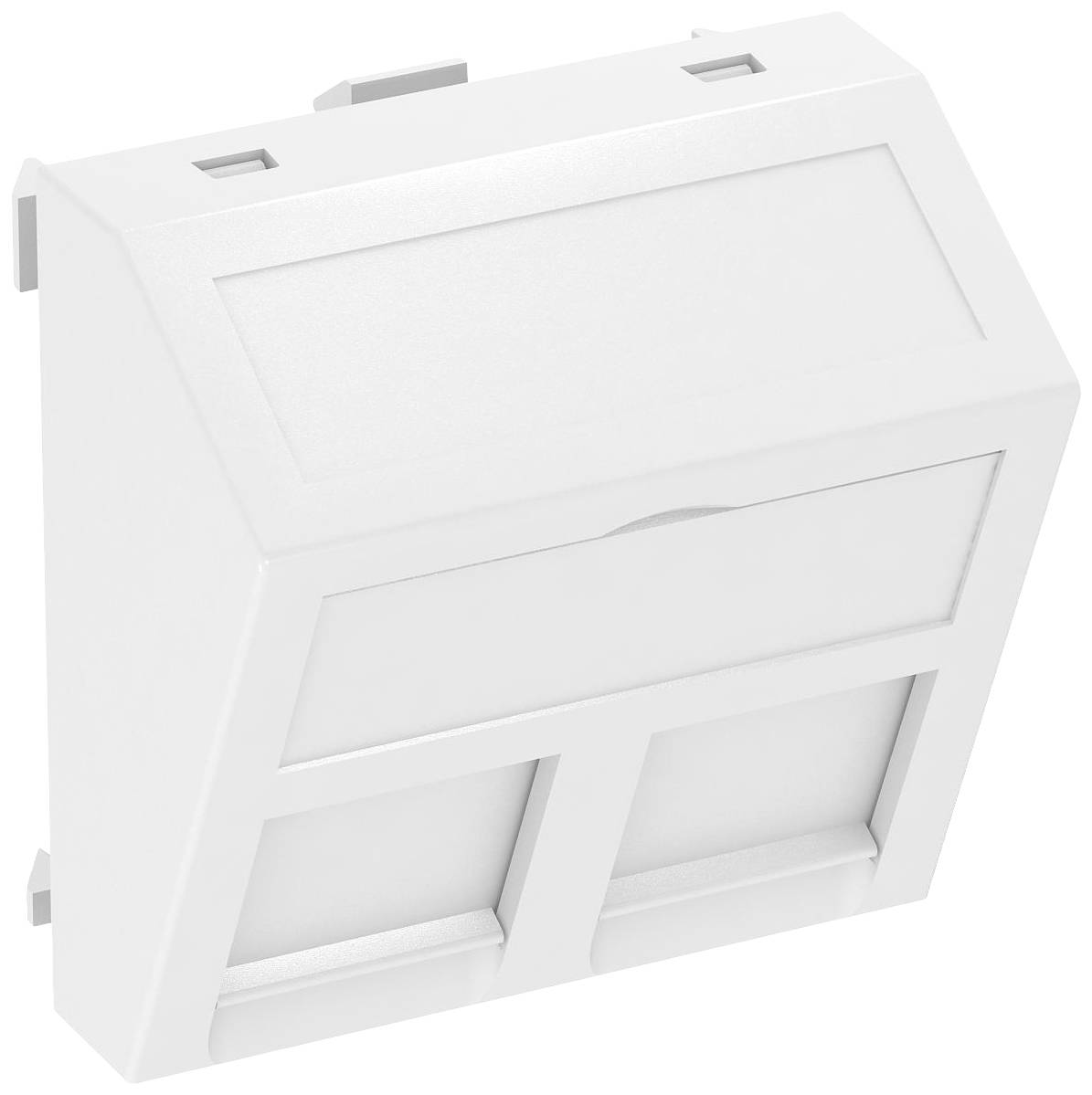 OBO Bettermann 6119238 Abdeckung Datentechnikträger (B x H x T) 45 x 45 x 26mm 1 St. Weiß