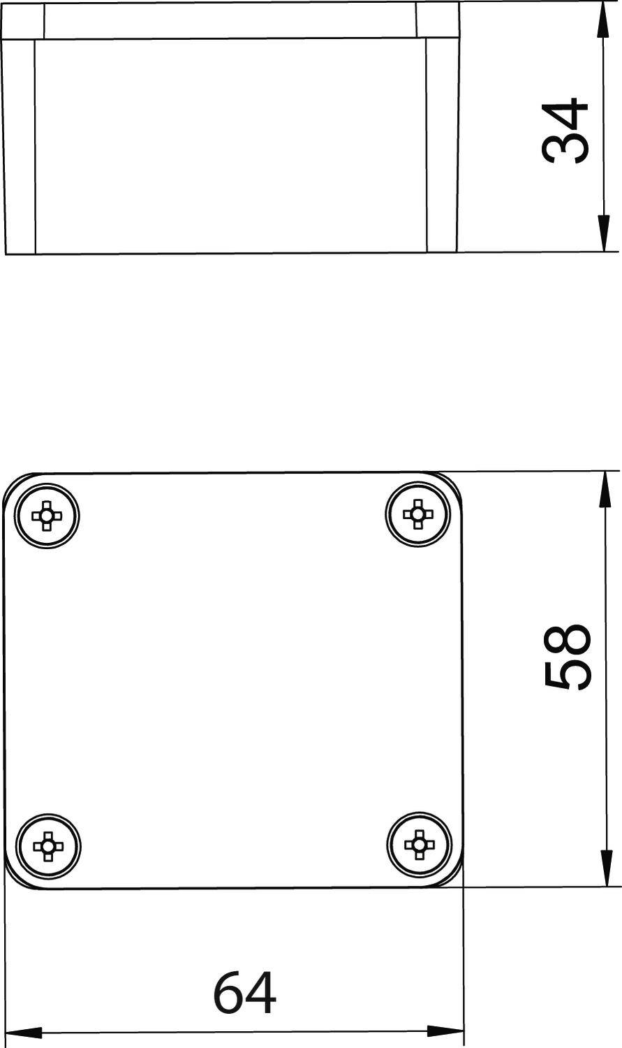 OBO Bettermann Mx 060503 SGR Gehäuse 58 x 36 x 64 Aluminium 1St.