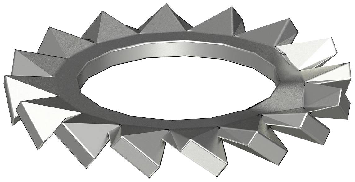 OBO Bettermann DIN6798 M12 4401 3404385 Fächerscheibe Innen-Durchmesser: 13mm M12 DIN 6798 Stahl 100St.