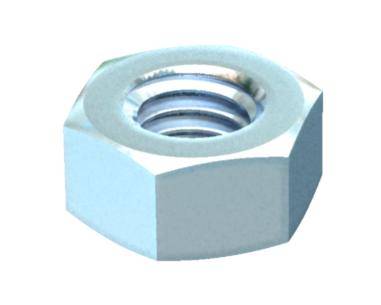 OBO Bettermann DIN934 M6 F 3400344 Sechskantmuttern 6mm Stahl verzinkt 100St.