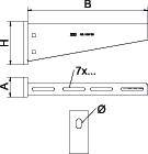 OBO Bettermann 6418557 Wand- und Stielausleger 1St.