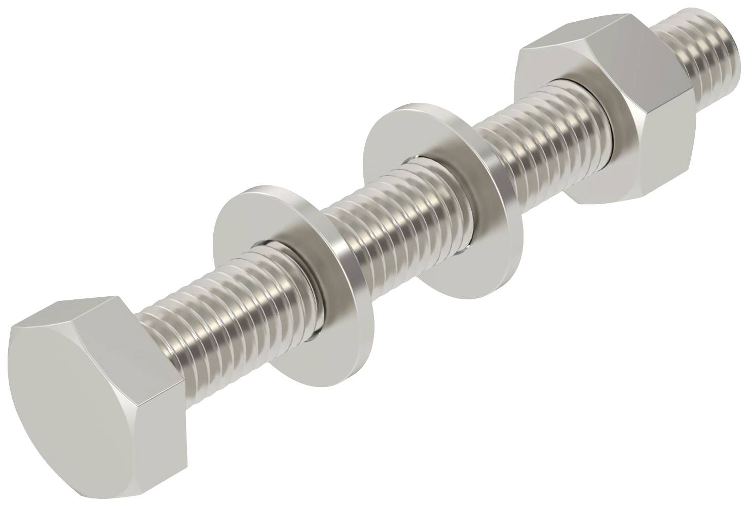 OBO Bettermann SKS 10x80 A4 6418248 Sechskantschraube 10mm 80mm Stahl nicht rostend 20St.