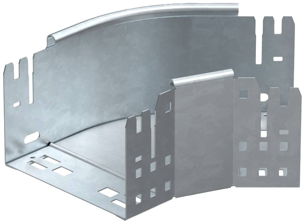 Metallwinkelverbindungselement mit mehrfacher Biegung. Geeignet für die Montage in Bauprojekten zur Stabilisierung von Strukturen.