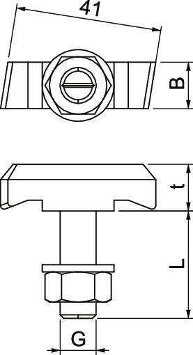 OBO Bettermann MS50HB M12x60 ZL 1148230 Hakenkopfschraube 12mm 43.3mm Stahl 25St.
