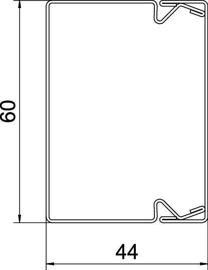 OBO Bettermann 6248519 Kabelkanal (L x B x H) 2000 x 60 x 40mm 1 St. Reinweiß