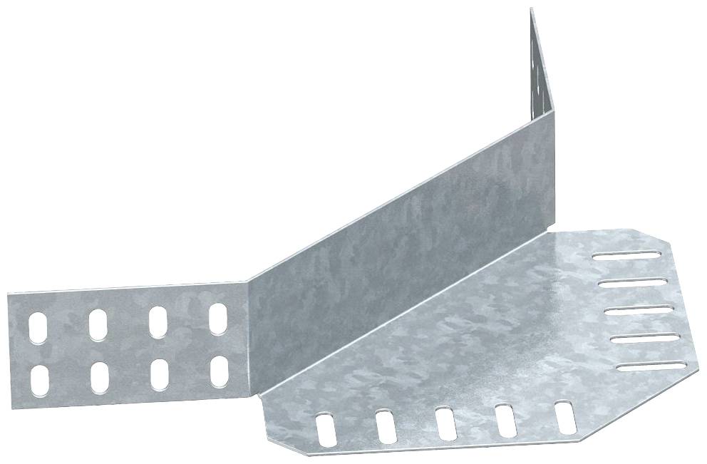 Metallwinkel mit Perforierungen für Befestigungen, geeignet für Baukonstruktionen.