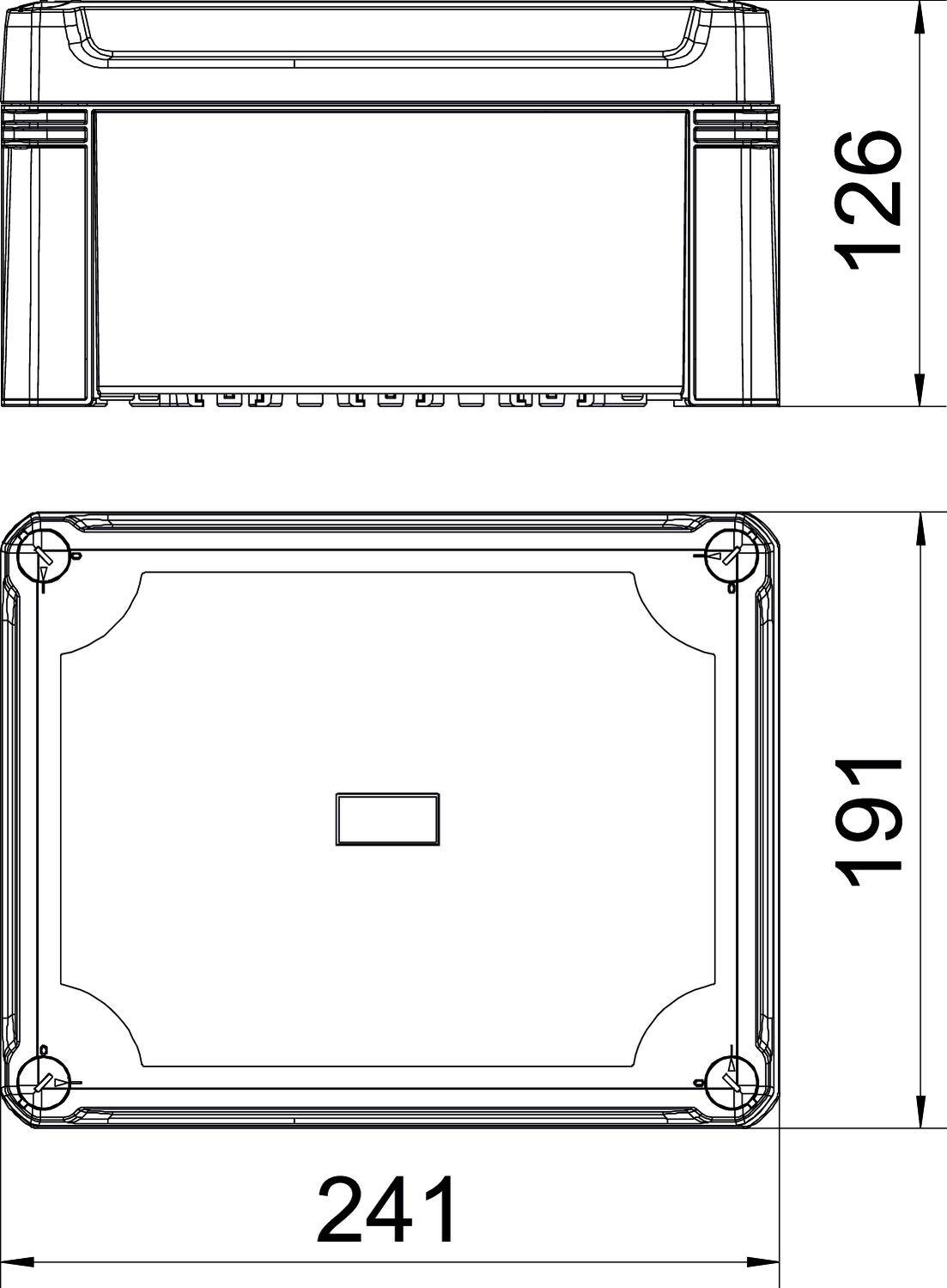 OBO Bettermann X16C R LGR-TR Gehäuse 191 x 126 x 241 1St.