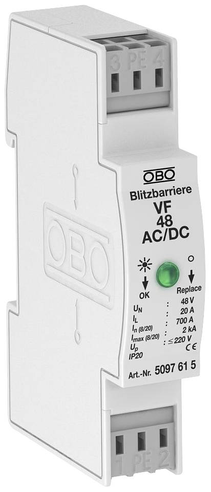 OBO Bettermann 5097615 VF48-AC/DC Blitzbarriere 1St.