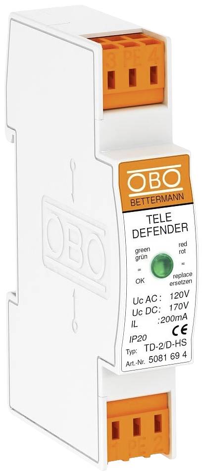 OBO Bettermann 5081694 TD-2/D-HS Überspannungsschutzgerät 1St.