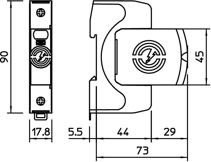 OBO Bettermann 5095201 V20-1-440 Überspannungsableiter 20 kA 1St.