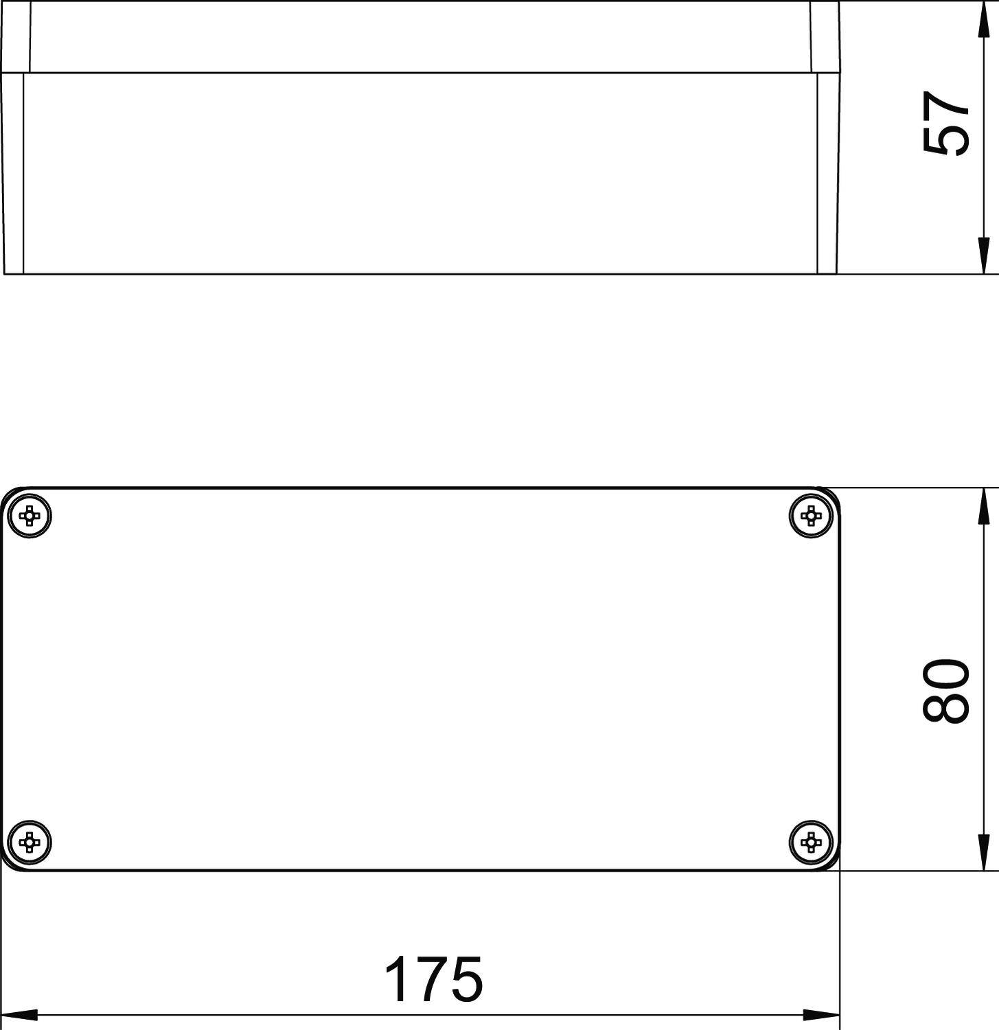OBO Bettermann Mx 170805 SGR Gehäuse 80 x 57 x 175 Aluminium 1St.