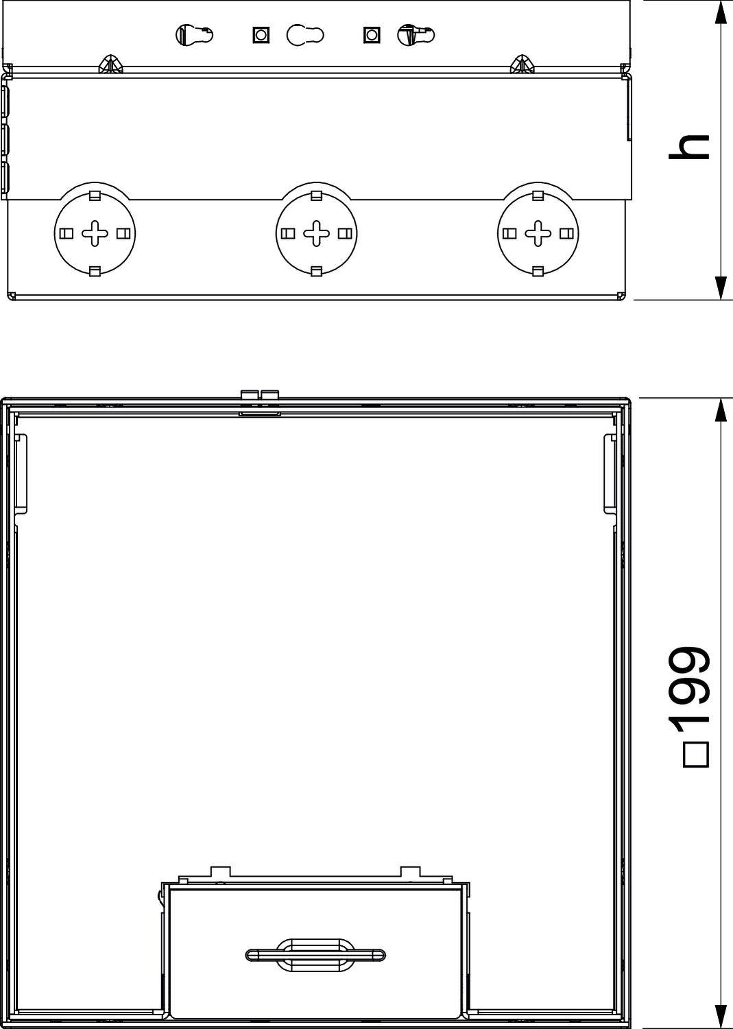 OBO Bettermann UDHOME4 2V V Bodentank