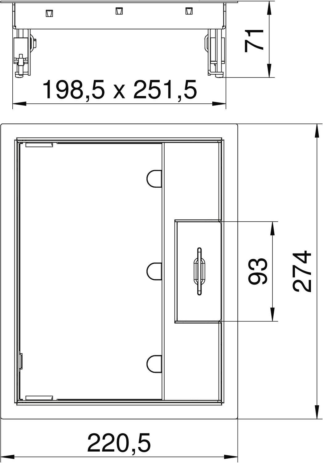 OBO Bettermann GES6M-2 10U Geräteeinsatz