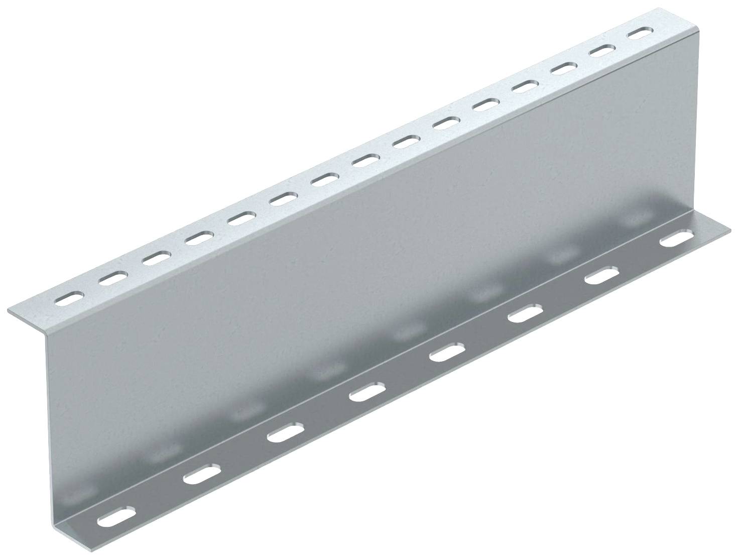 Metallwinkelprofil mit Löchern entlang der Flansche, geeignet für strukturelle Befestigungen und Anpassungen in Bauprojekten.