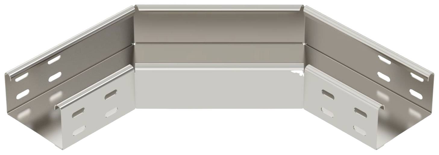 Metallwinkeladapter mit Löchern für Schraubenmontage, verwendet in Bau- oder Installationsanwendungen zur Verbindung von Strukturen.