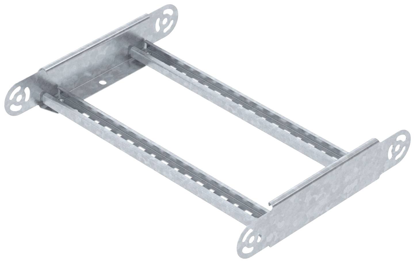 Metallwinkel im rechten Winkel montiert, die ein stabiles, rechteckiges Gestell bilden. Geeignet für strukturelle Unterstützung.