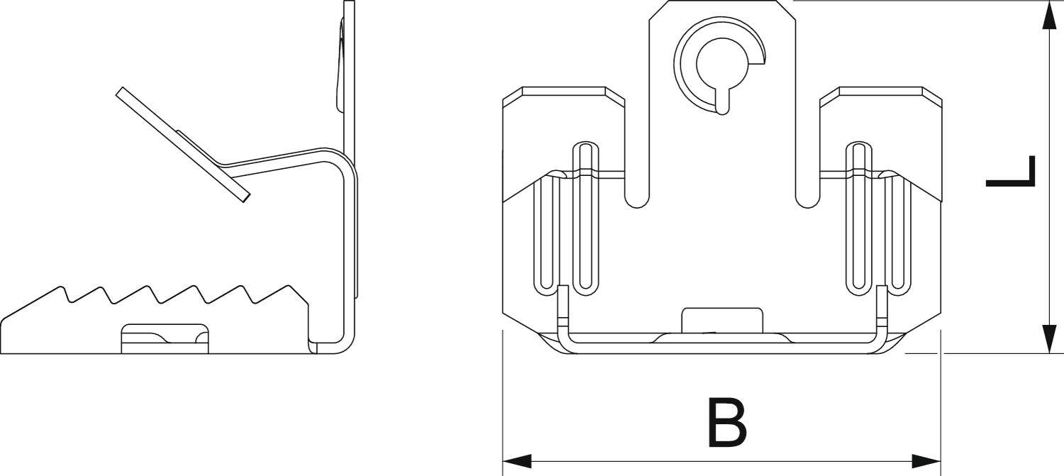 OBO Bettermann 1483623 Trägerklammer 100 St. Metall