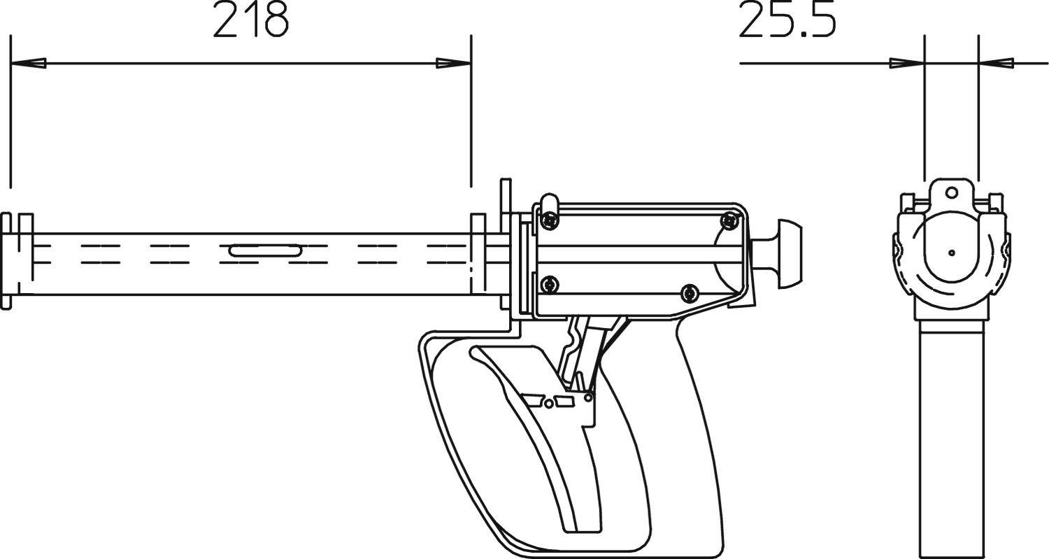 OBO Bettermann 2363019 Kartuschenpistole KVM-P 1St.