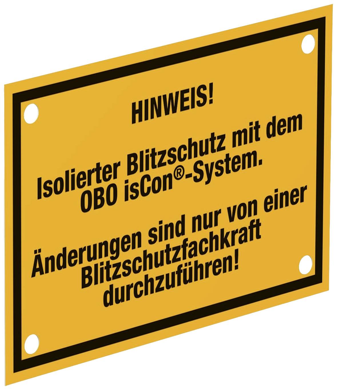 OBO Bettermann 5408058 Elektrotechnik-Warnschild (B x H) 150mm x 100mm 1St.