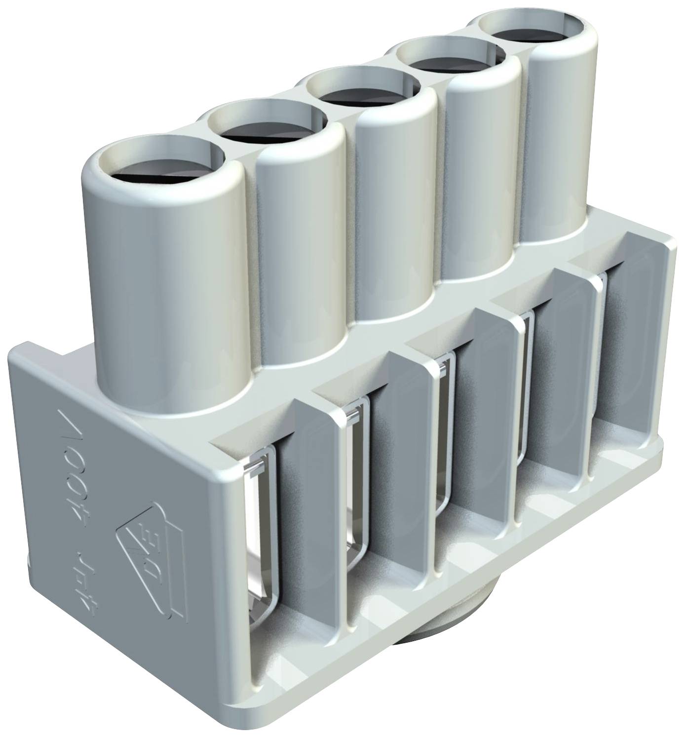 OBO Bettermann 2016180 KL-T 01-04 Klemmleiste flexibel: - starr: 1-4mm² Polzahl: 5 10 St. Grau