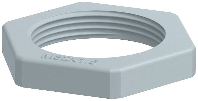 Sechskantmutter mit metrischem Gewinde M32x1,5, aus hellem Material, geeignet für Verbindung von Bauteilen in mechanischen Anwendungen.