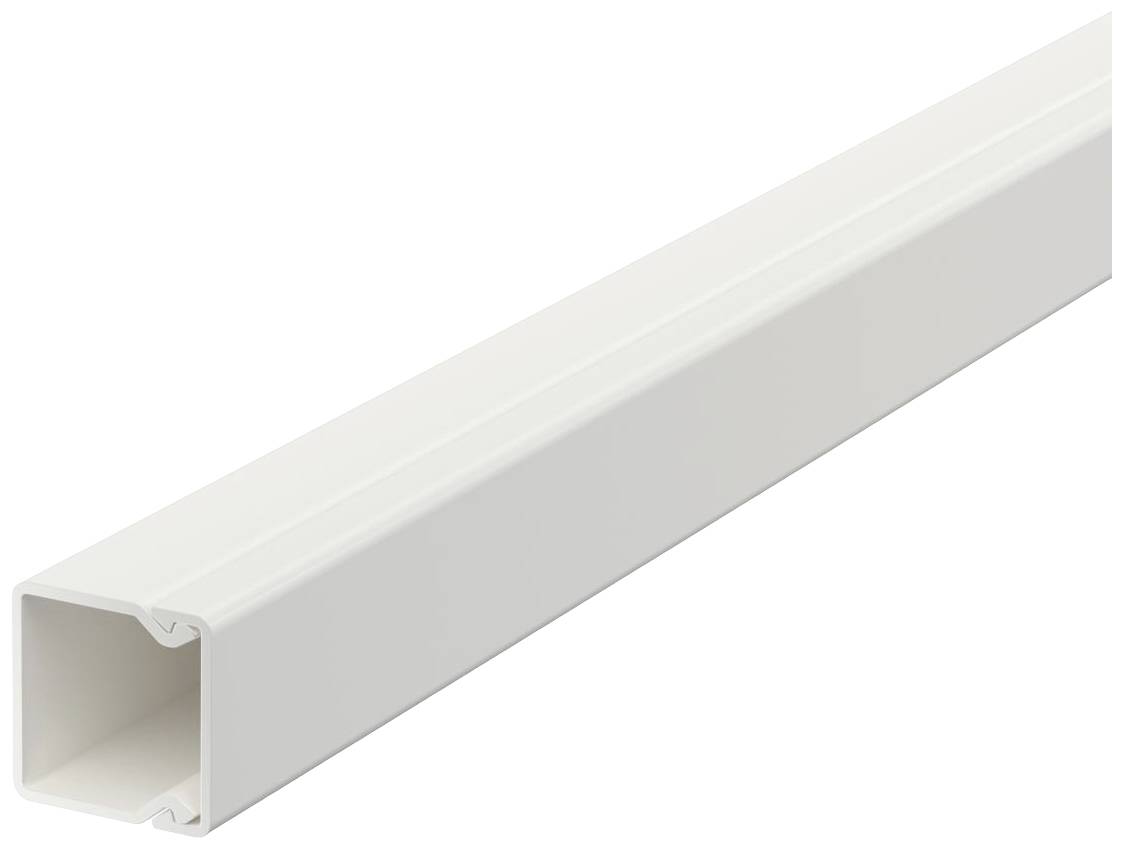 OBO Bettermann 6191037 Kabelkanal (L x B x H) 2000 x 17.4 x 17.4mm Reinweiß